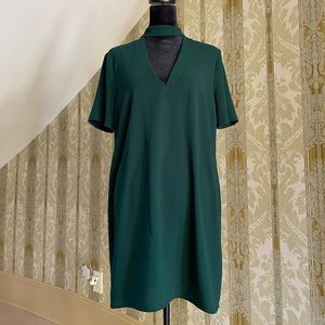 V-neck flowy mini dress